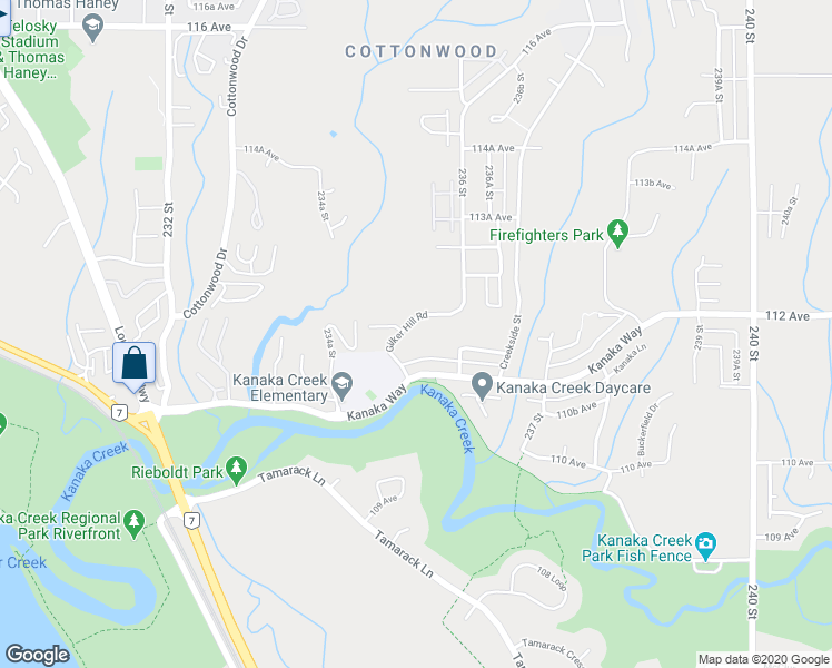 map of restaurants, bars, coffee shops, grocery stores, and more near 11176 Gilker Hill Road in Maple Ridge