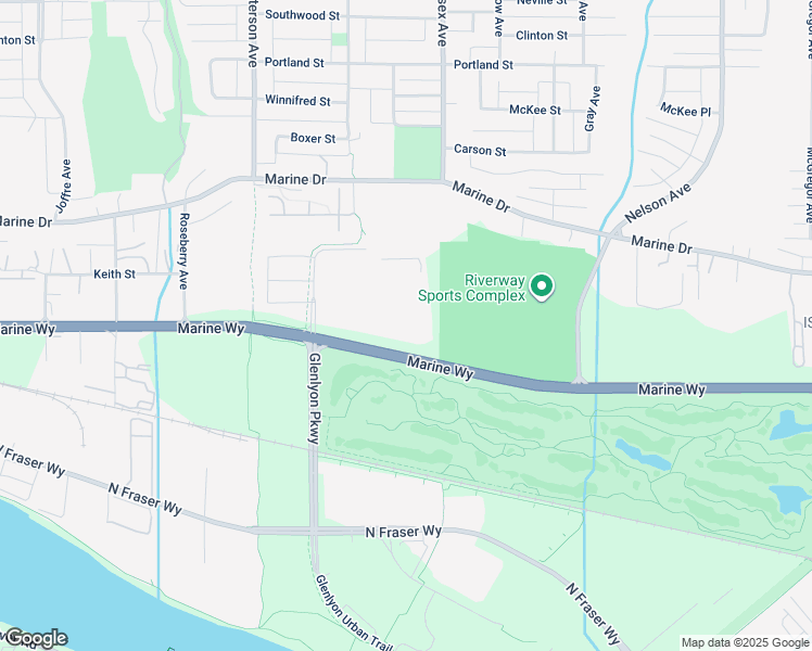 map of restaurants, bars, coffee shops, grocery stores, and more near 8518 Glenlyon Parkway in Burnaby