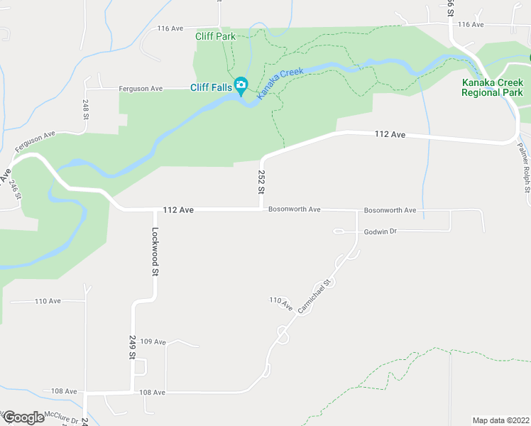 map of restaurants, bars, coffee shops, grocery stores, and more near 25176 112 Avenue in Maple Ridge