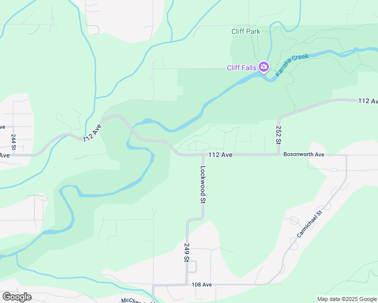 map of restaurants, bars, coffee shops, grocery stores, and more near 24951 112 Avenue in Maple Ridge