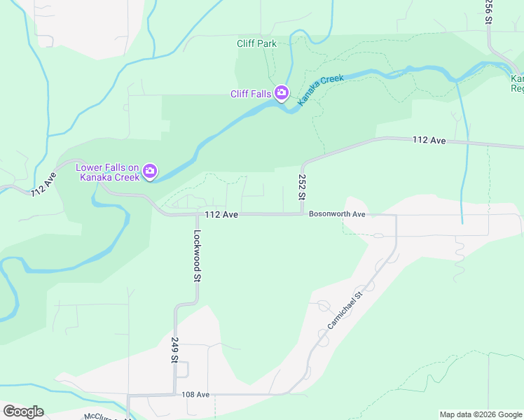 map of restaurants, bars, coffee shops, grocery stores, and more near 25097 112 Avenue in Maple Ridge