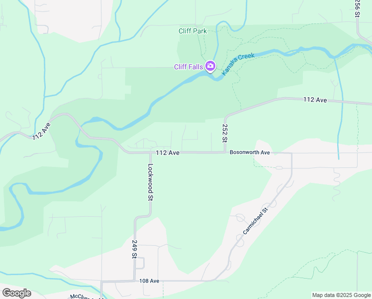 map of restaurants, bars, coffee shops, grocery stores, and more near 25065 112 Avenue in Maple Ridge
