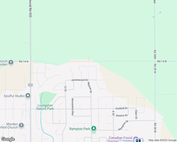 map of restaurants, bars, coffee shops, grocery stores, and more near Nelson Court in Morden