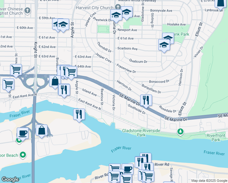 SE Marine Dr & Victoria Dr, Vancouver BC Walk Score