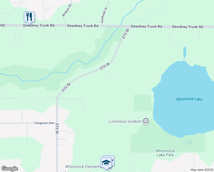 map of restaurants, bars, coffee shops, grocery stores, and more near 11760 272 Street in Maple Ridge