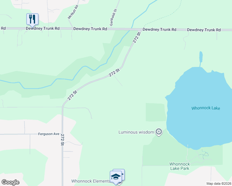 map of restaurants, bars, coffee shops, grocery stores, and more near 11760 272 Street in Maple Ridge