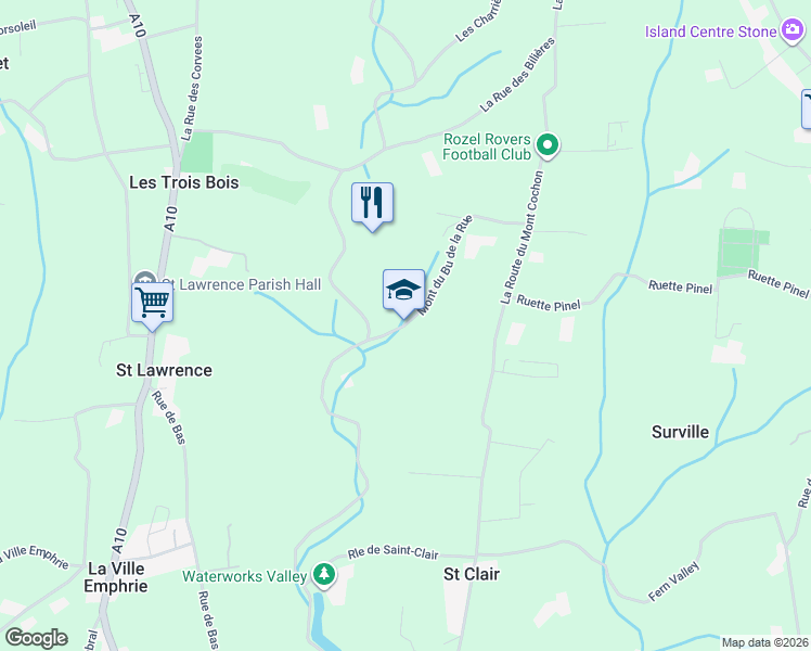 map of restaurants, bars, coffee shops, grocery stores, and more near in 