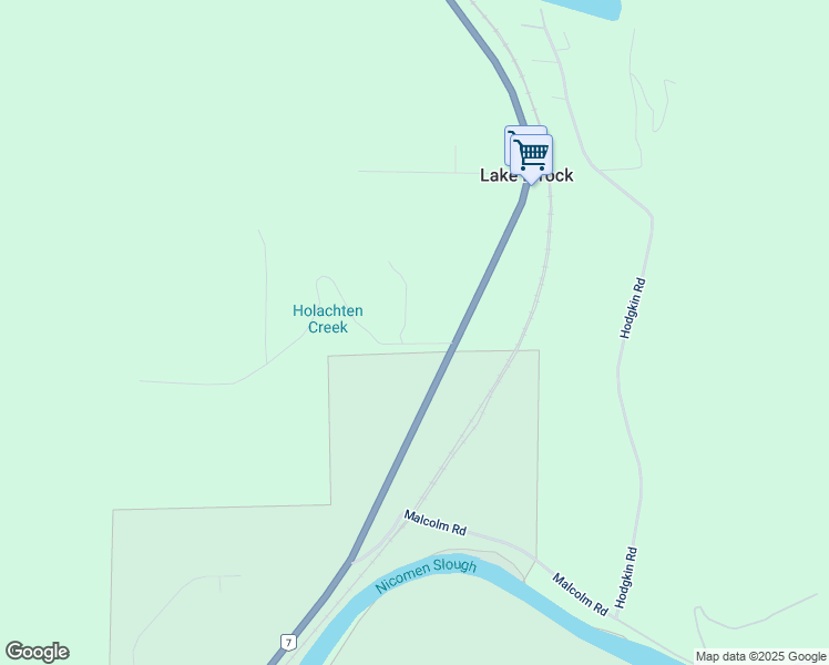 map of restaurants, bars, coffee shops, grocery stores, and more near 43699 Ohman Road in Deroche