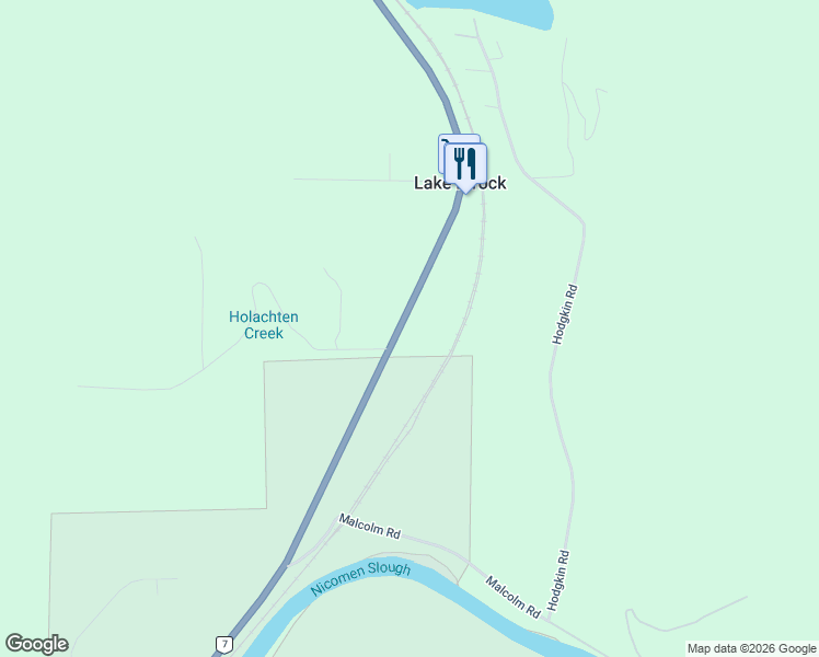 map of restaurants, bars, coffee shops, grocery stores, and more near 43675 Lougheed Highway in Deroche