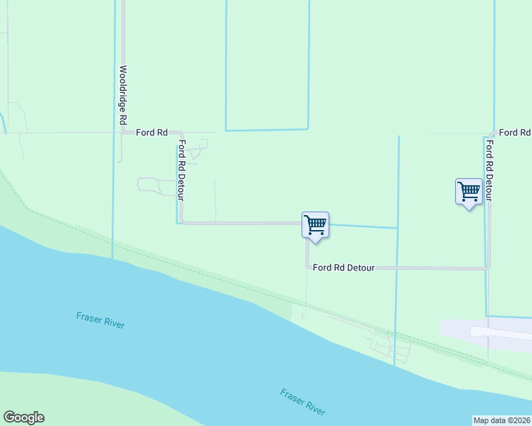 map of restaurants, bars, coffee shops, grocery stores, and more near 17515 Ford Road Detour in Pitt Meadows