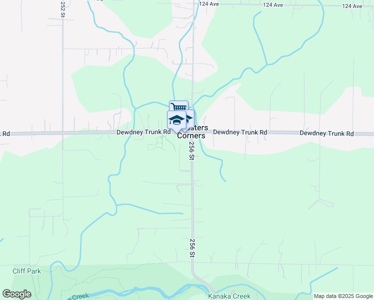 map of restaurants, bars, coffee shops, grocery stores, and more near 11941 256 Street in Maple Ridge