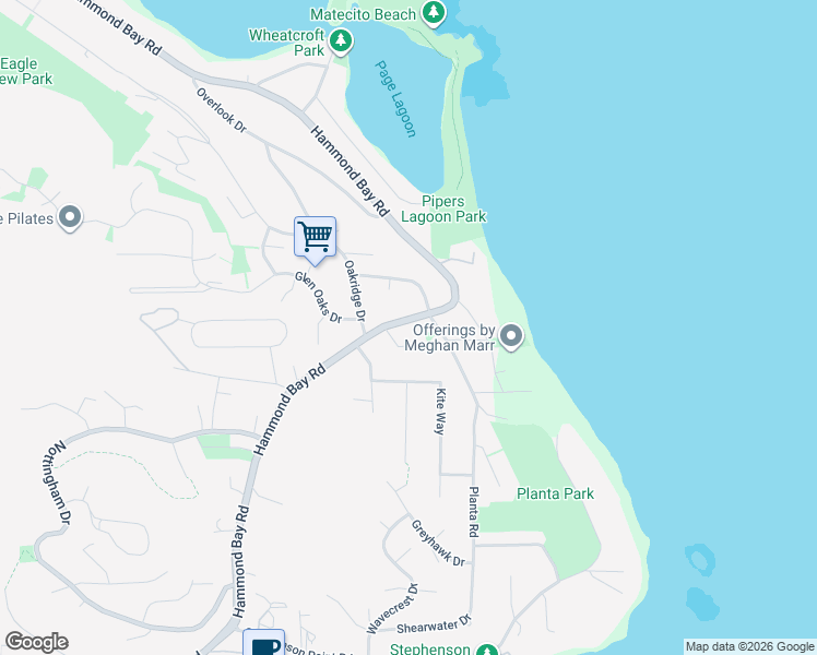 map of restaurants, bars, coffee shops, grocery stores, and more near 3522 Hammond Bay Road in Nanaimo