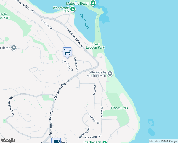 map of restaurants, bars, coffee shops, grocery stores, and more near 3522 Hammond Bay Road in Nanaimo