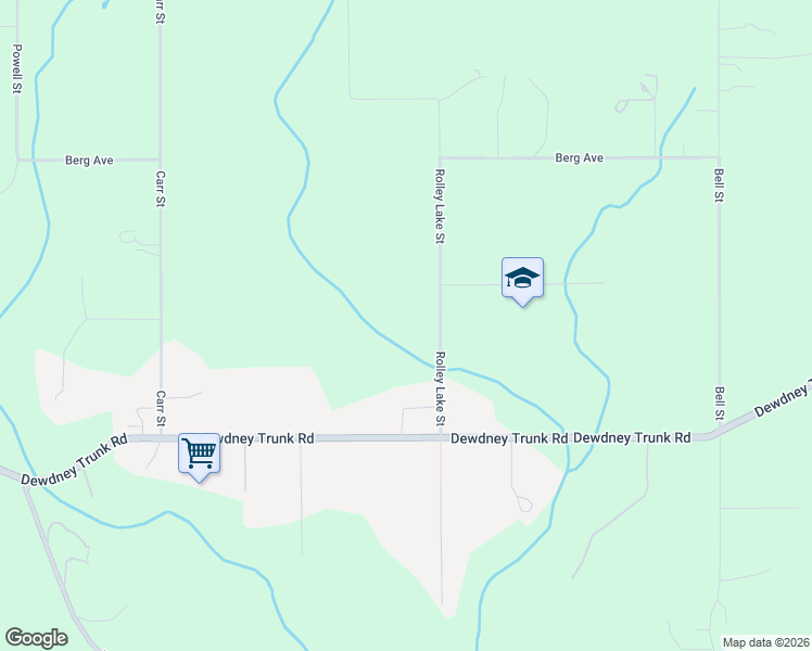 map of restaurants, bars, coffee shops, grocery stores, and more near 12162 Rolley Lake Street in Mission