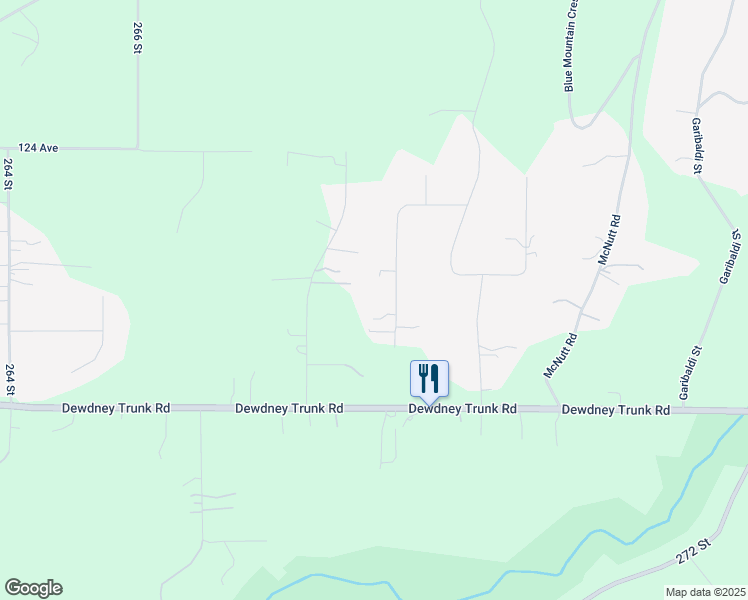map of restaurants, bars, coffee shops, grocery stores, and more near 12150 269 Street in Maple Ridge