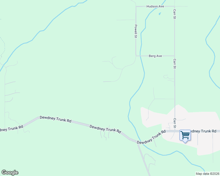 map of restaurants, bars, coffee shops, grocery stores, and more near 12200 Powell Street in Mission