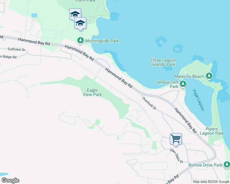 map of restaurants, bars, coffee shops, grocery stores, and more near 3875 Gulfview Drive in Nanaimo
