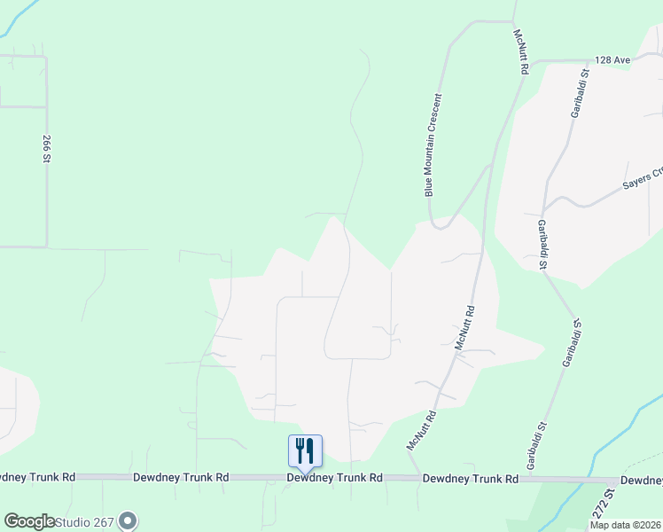 map of restaurants, bars, coffee shops, grocery stores, and more near 12361 271 Street in Maple Ridge