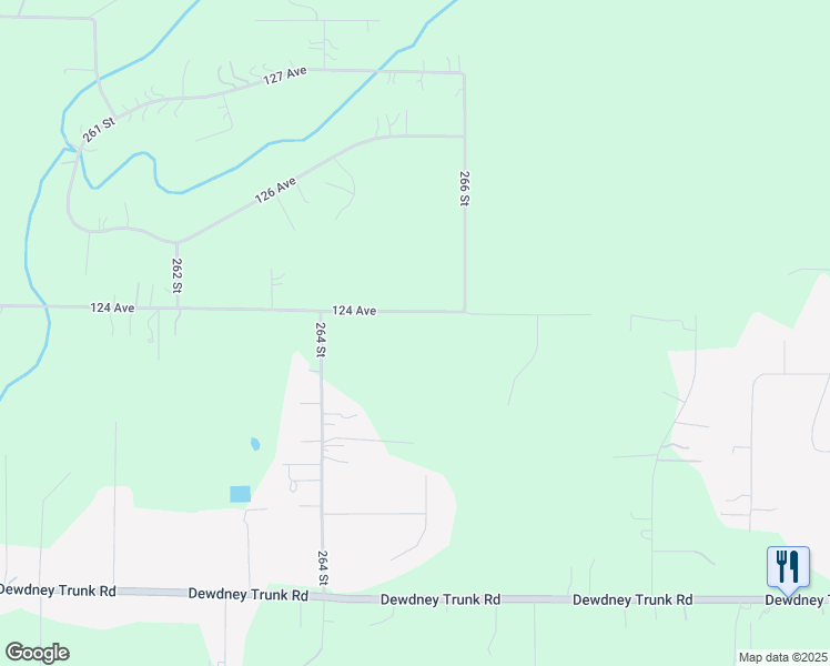 map of restaurants, bars, coffee shops, grocery stores, and more near 26520 124 Avenue in Maple Ridge