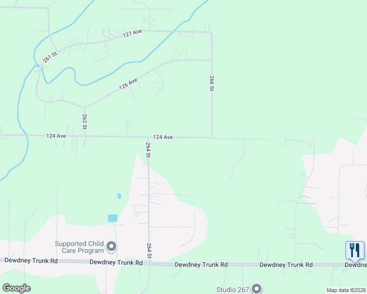map of restaurants, bars, coffee shops, grocery stores, and more near 26520 124 Avenue in Maple Ridge