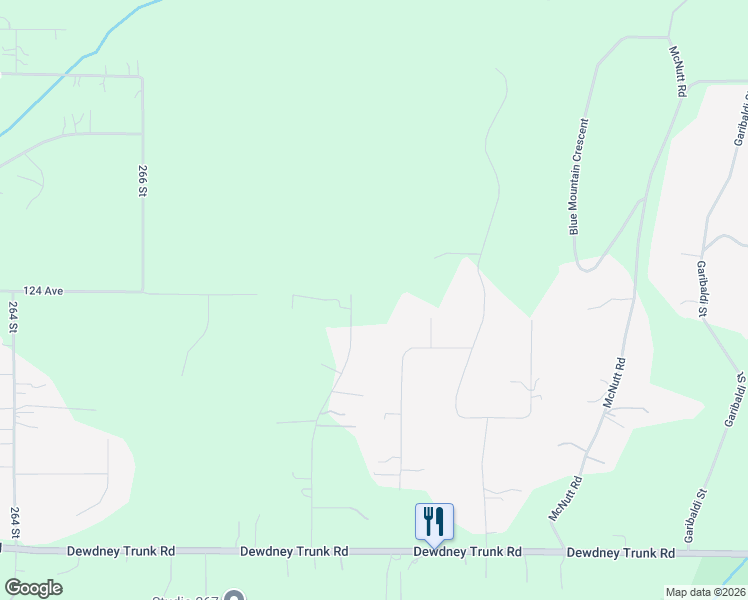 map of restaurants, bars, coffee shops, grocery stores, and more near 12390 269 Street in Maple Ridge