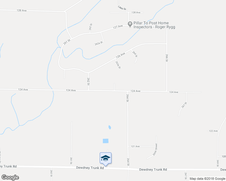 map of restaurants, bars, coffee shops, grocery stores, and more near 26265 124 Avenue in Maple Ridge