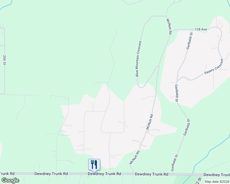 map of restaurants, bars, coffee shops, grocery stores, and more near 12383 272 St in Greater Vancouver Regional District