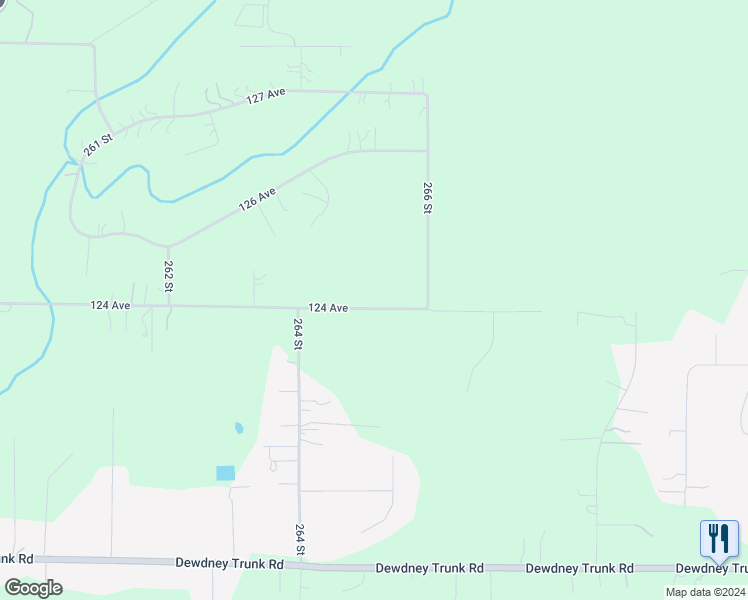 map of restaurants, bars, coffee shops, grocery stores, and more near 26505 124 Avenue in Maple Ridge