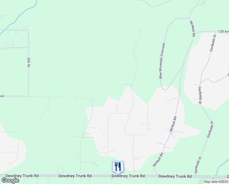 map of restaurants, bars, coffee shops, grocery stores, and more near 12390 269 Street in Maple Ridge