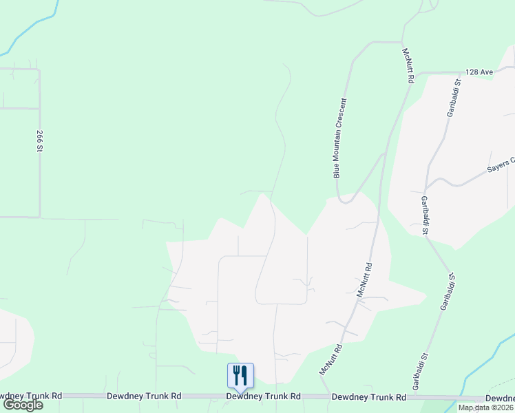 map of restaurants, bars, coffee shops, grocery stores, and more near 12391 271 St in Greater Vancouver Regional District
