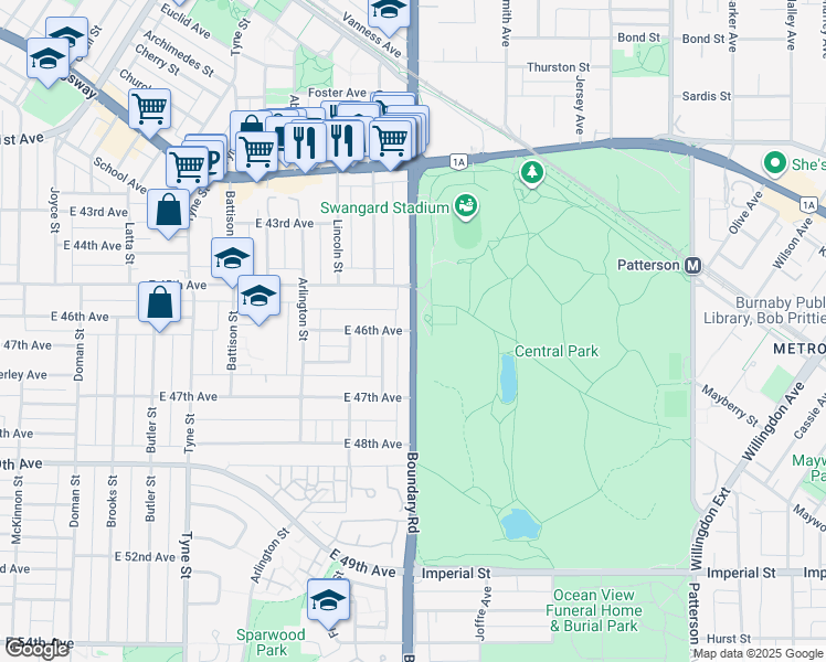 Boundary Rd & E 46th Ave, Vancouver BC Walk Score
