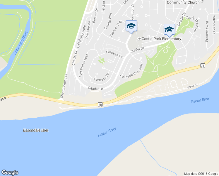 map of restaurants, bars, coffee shops, grocery stores, and more near 18 Citadel Drive in Port Coquitlam