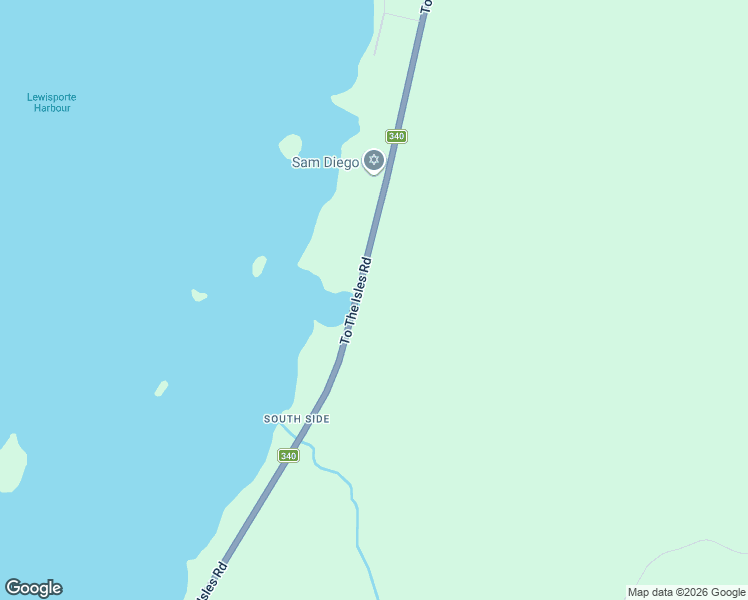 map of restaurants, bars, coffee shops, grocery stores, and more near 146 Newfoundland and Labrador 340 in Loon Bay