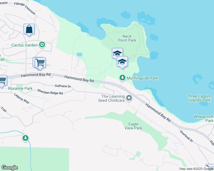 map of restaurants, bars, coffee shops, grocery stores, and more near 4394 Tiki Way in Nanaimo
