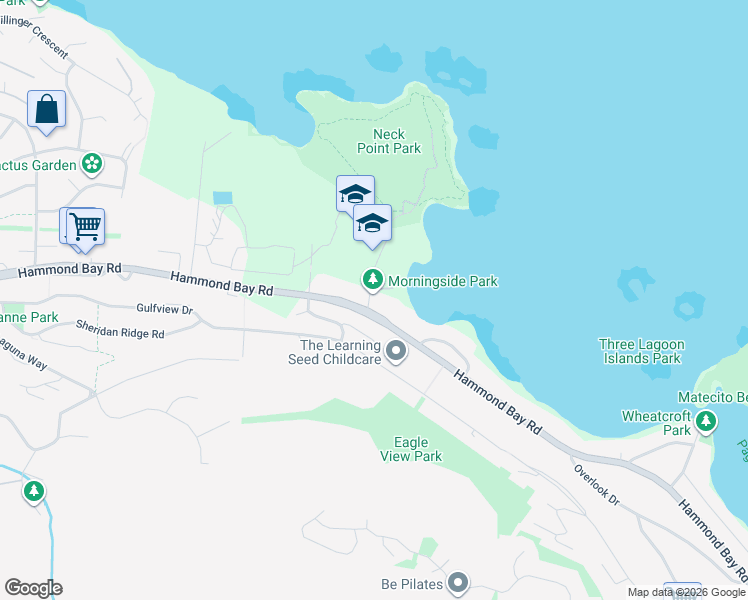 map of restaurants, bars, coffee shops, grocery stores, and more near 3996 Morningside Drive in Nanaimo