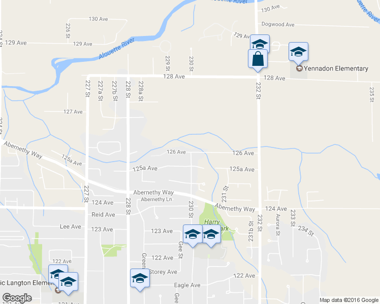 map of restaurants, bars, coffee shops, grocery stores, and more near 22991 126 Avenue in Maple Ridge