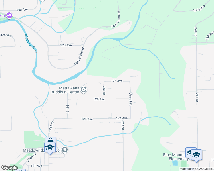 map of restaurants, bars, coffee shops, grocery stores, and more near in Maple Ridge