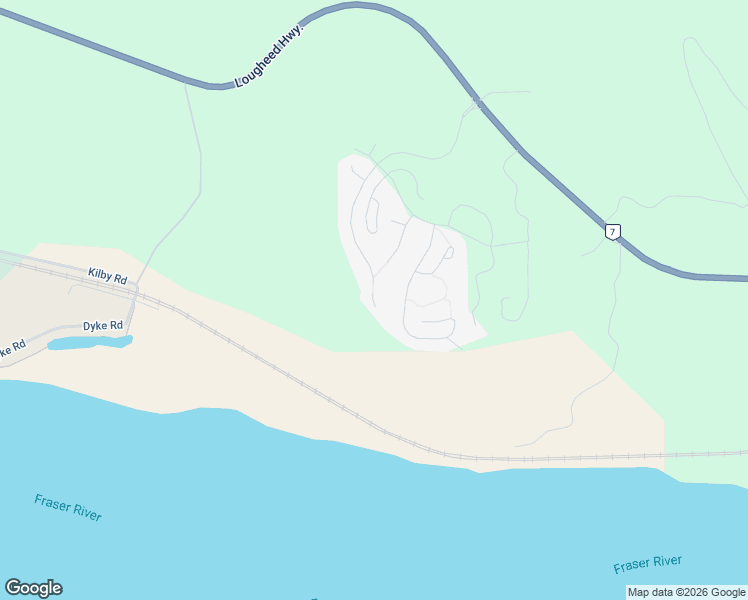 map of restaurants, bars, coffee shops, grocery stores, and more near Highlands Boulevard in Fraser Valley