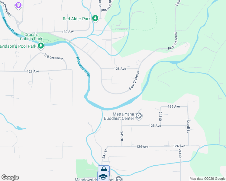 map of restaurants, bars, coffee shops, grocery stores, and more near 24043 Fern Crescent in Maple Ridge