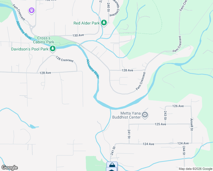 map of restaurants, bars, coffee shops, grocery stores, and more near 24024 Fern Crescent in Maple Ridge