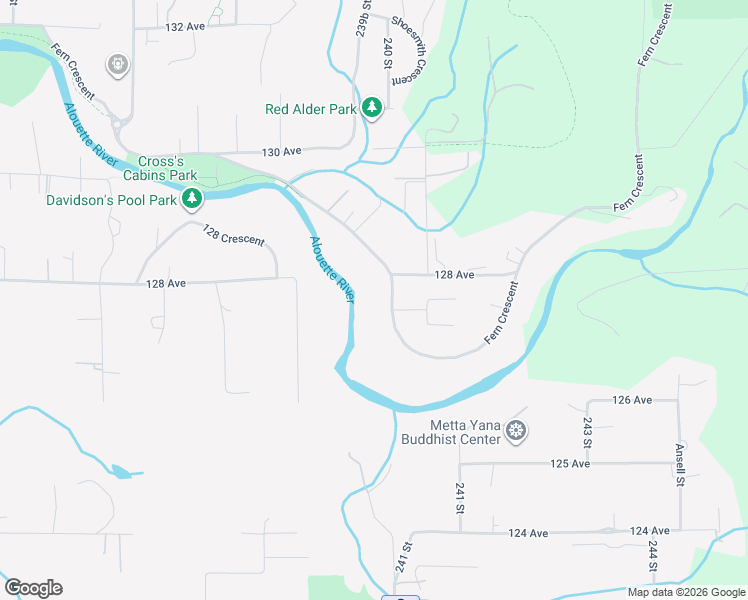 map of restaurants, bars, coffee shops, grocery stores, and more near 12795 Fern Crescent in Maple Ridge