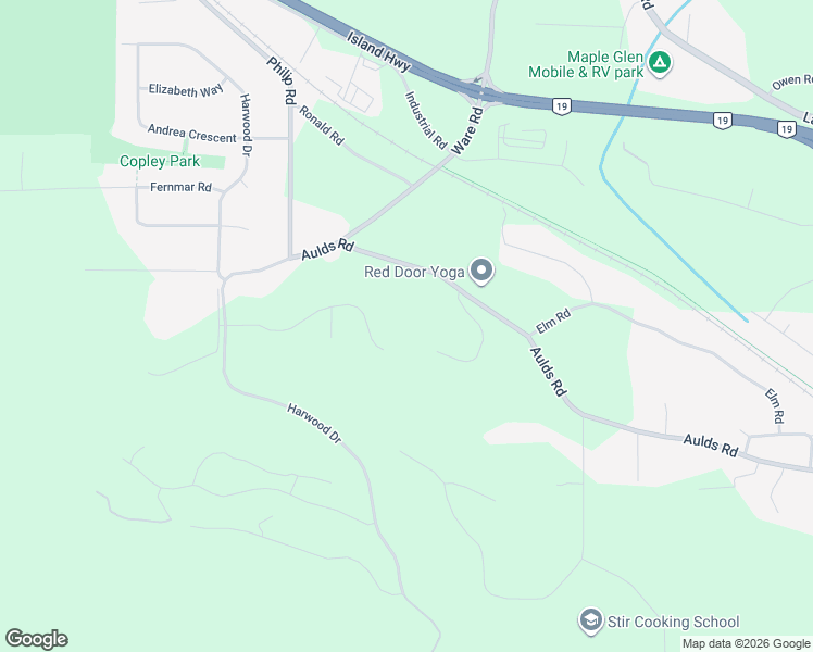 map of restaurants, bars, coffee shops, grocery stores, and more near 7255 Aulds Road in Lantzville
