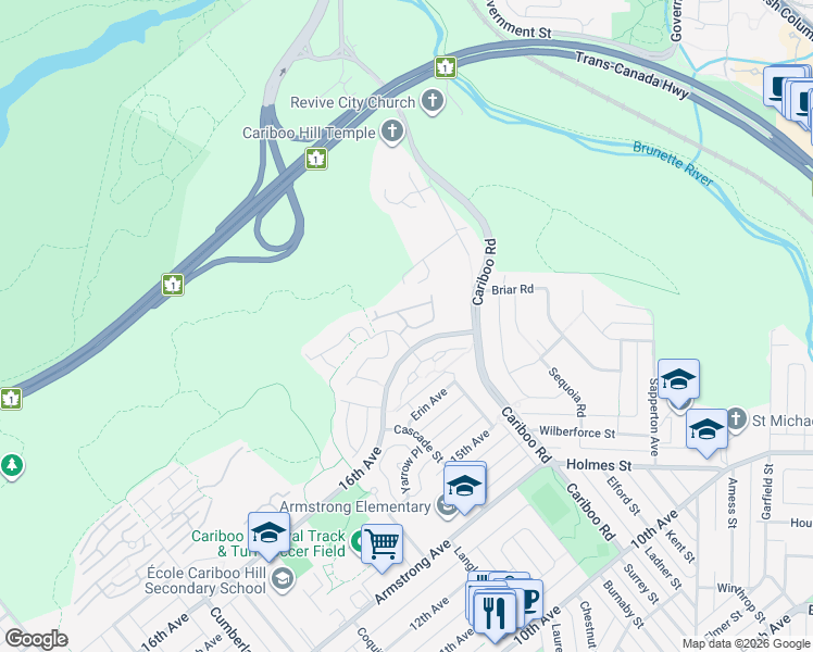 map of restaurants, bars, coffee shops, grocery stores, and more near 7488 Mulberry Place in Burnaby
