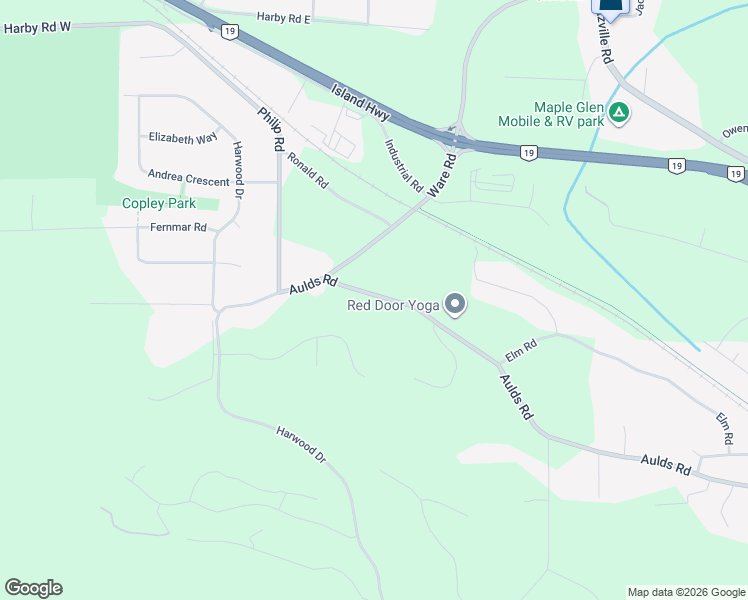 map of restaurants, bars, coffee shops, grocery stores, and more near 7312 Aulds Road in Lantzville