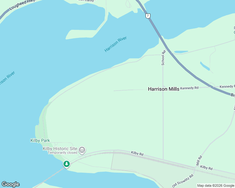 map of restaurants, bars, coffee shops, grocery stores, and more near Kennedy Road in Agassiz