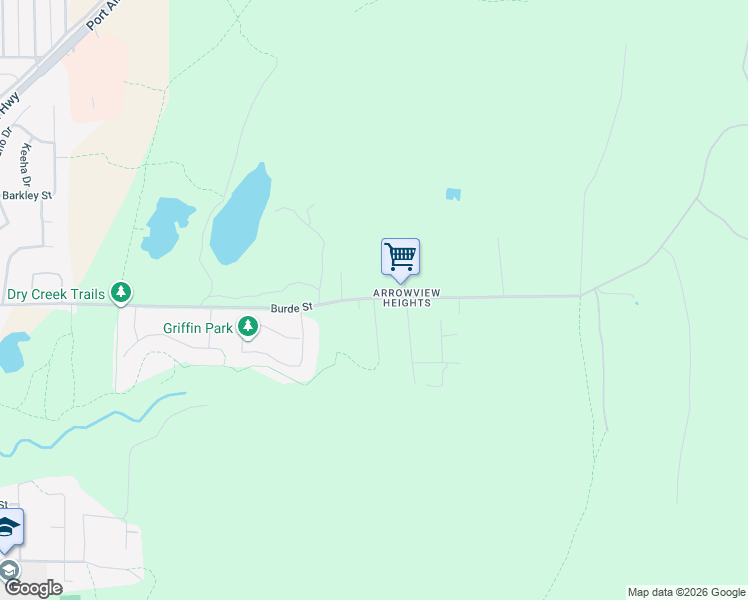 map of restaurants, bars, coffee shops, grocery stores, and more near 3570 Carriere Road in Port Alberni