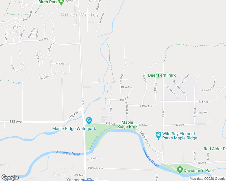 map of restaurants, bars, coffee shops, grocery stores, and more near 13352 233 Street in Maple Ridge