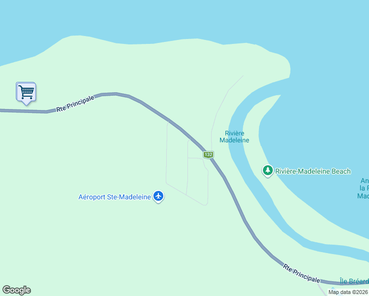 map of restaurants, bars, coffee shops, grocery stores, and more near 6 Rue Adélard-B.-Cotnoir in Gaspésie–Îles-de-la-Madeleine