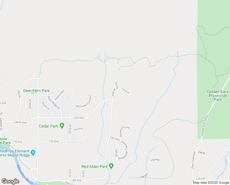 map of restaurants, bars, coffee shops, grocery stores, and more near 13332 239B Street in Maple Ridge