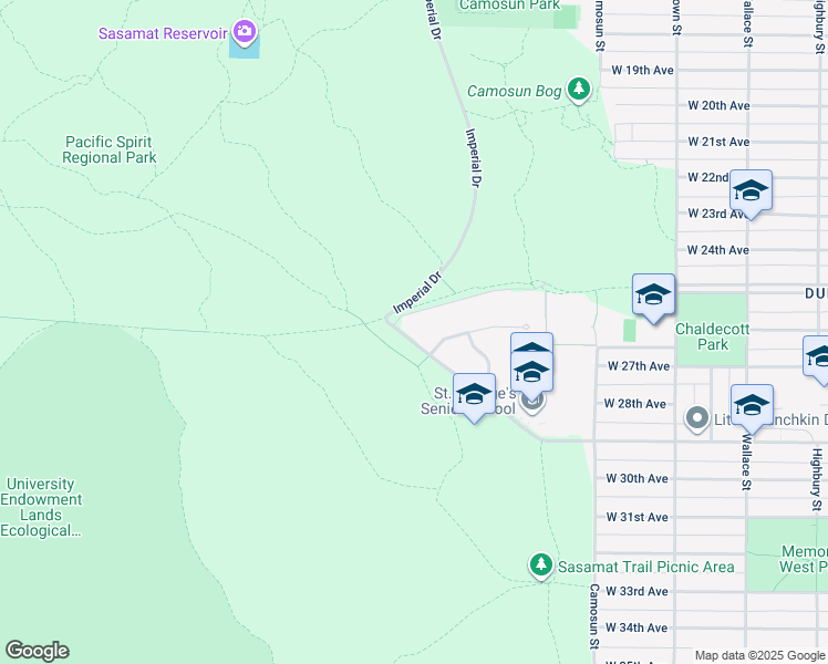 map of restaurants, bars, coffee shops, grocery stores, and more near 4291 West 29th Avenue in Vancouver